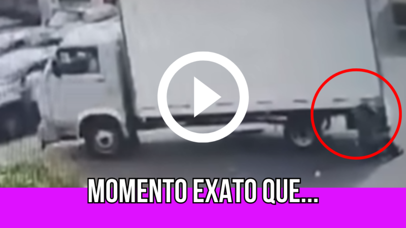 Confira exato momento que jovem de 13 anos é arrastada por fios presos em carreta “desesperador”