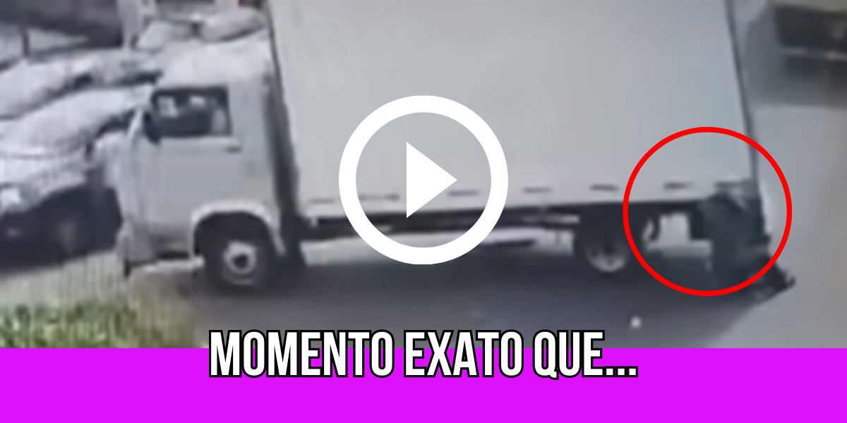 Confira exato momento que jovem de 13 anos é arrastada por fios presos em carreta “desesperador”