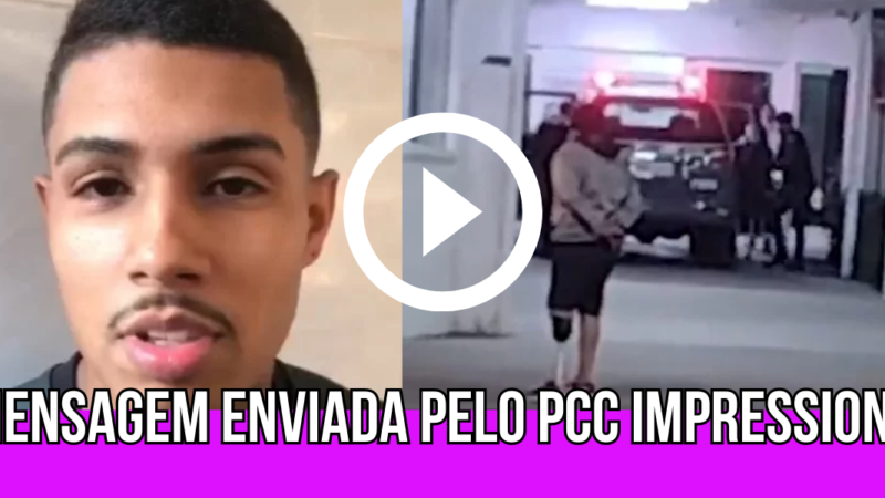 Vaza mensagem enviada pelo PCC que fez o sniper do tráfico se entregar à polícia