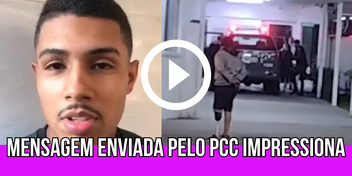 Vaza mensagem enviada pelo PCC que fez o sniper do tráfico se entregar à polícia