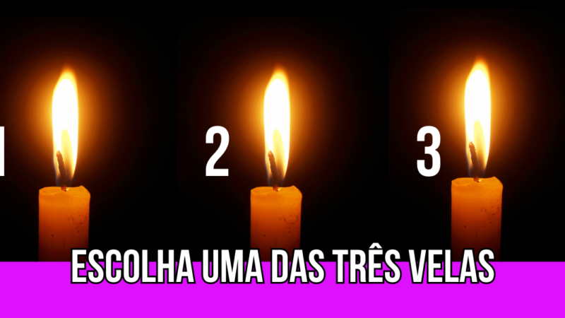 Escolha uma vela e clique nela e veja a mensagem de Deus para você