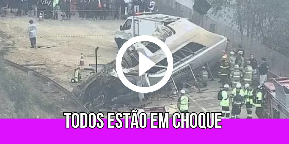 Confira fotos do ônibus que capotou e vitimou 7 torcedores do Corinthians “não acredito que…”